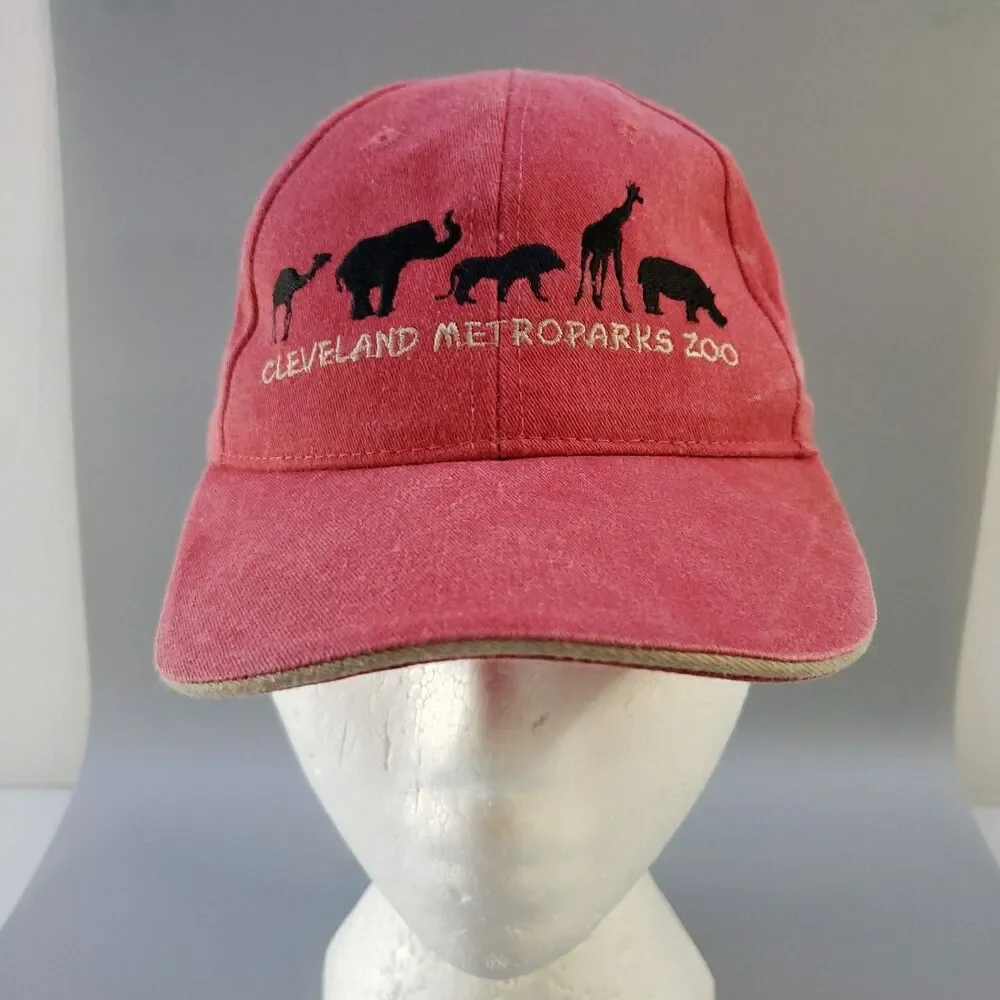 Cleveland Metroparks Zoo Hat Cap Child Size Hook & Loop Embroidered Jhats